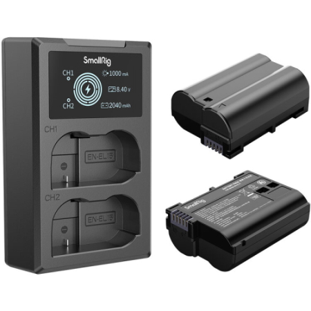 SmallRig 3820B - zestaw ładowarki i dwóch akumulatorów Nikon EN-EL15